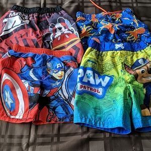 Boys swimming trunks lot (3T-4T)